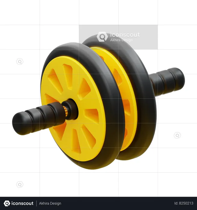 GYM ROLLER  3D Icon