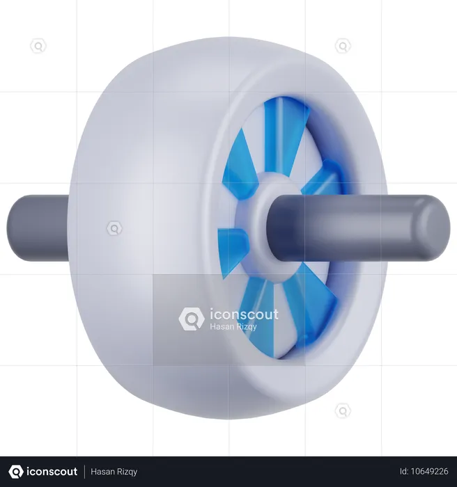 Gym Roller  3D Icon