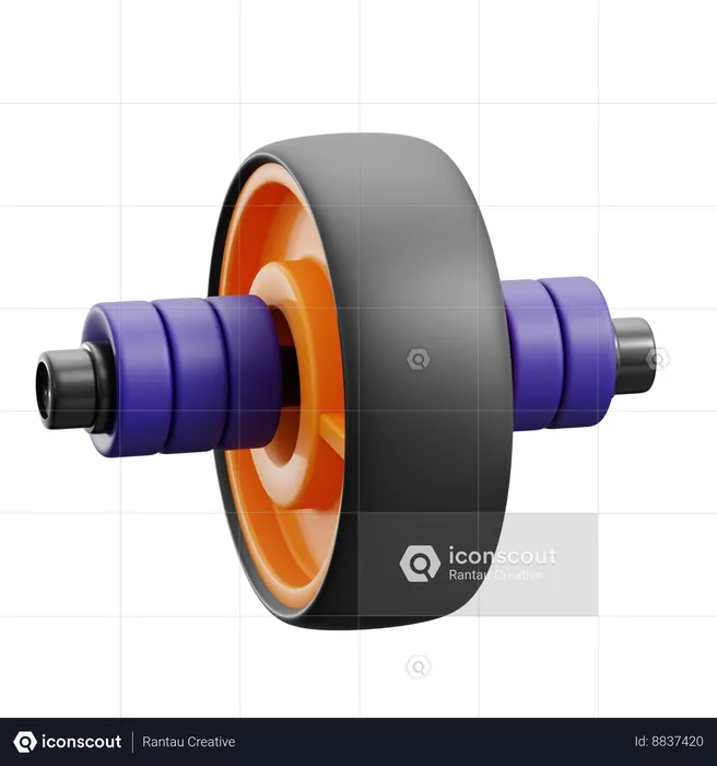 Gym Roller  3D Icon