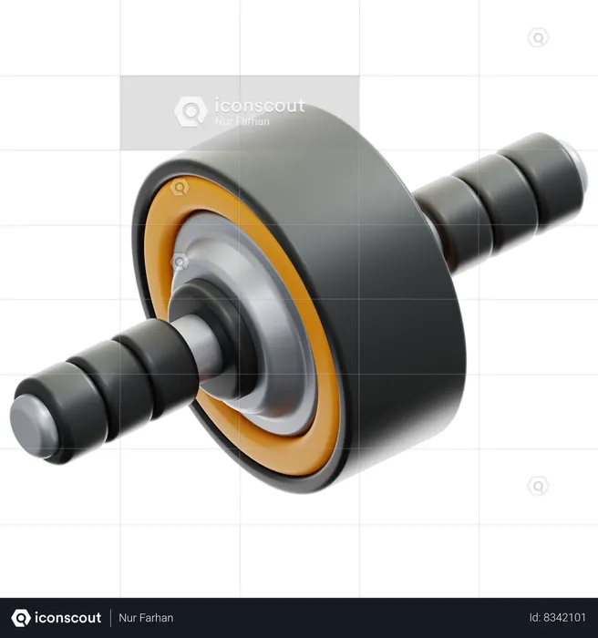 Gym Roller  3D Icon