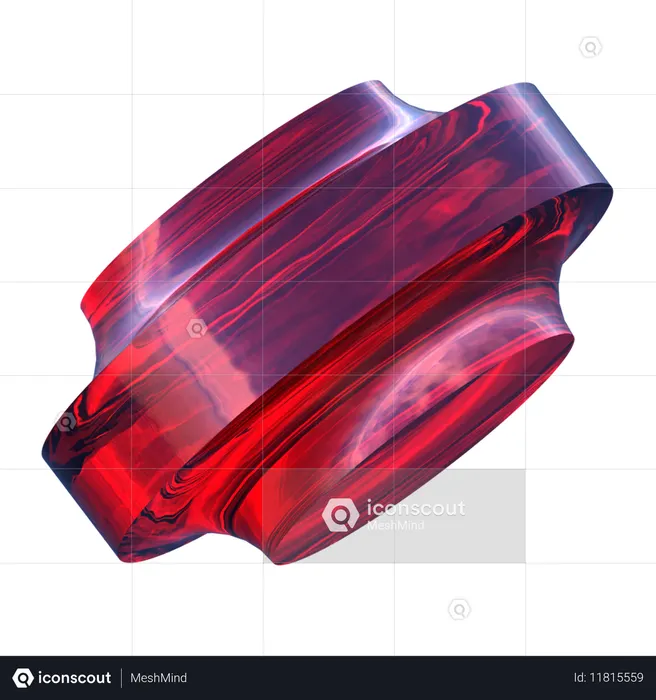 Gym Roller Shape  3D Icon