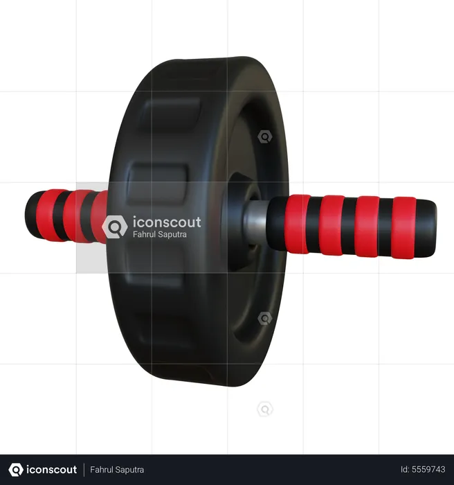 Gym Roller Wheel  3D Icon