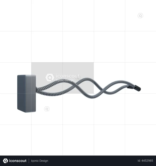 Gym Rope  3D Illustration