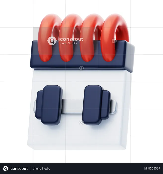 Gym Schedule  3D Icon