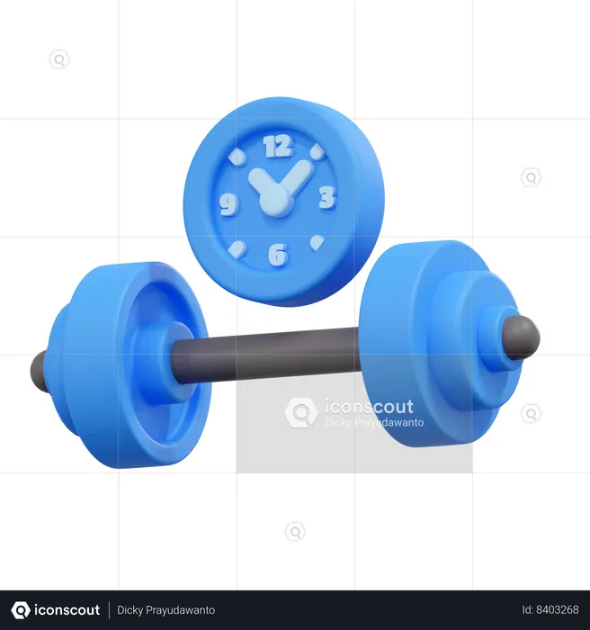 Gym time  3D Icon