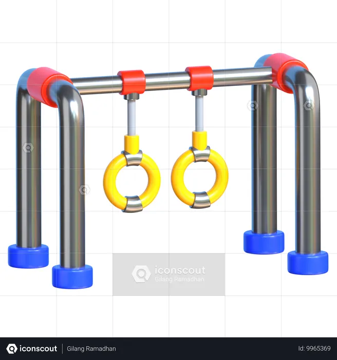 Gymnastic Ring  3D Icon