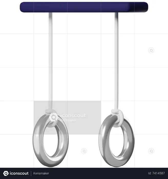 Gymnastics Ring  3D Icon