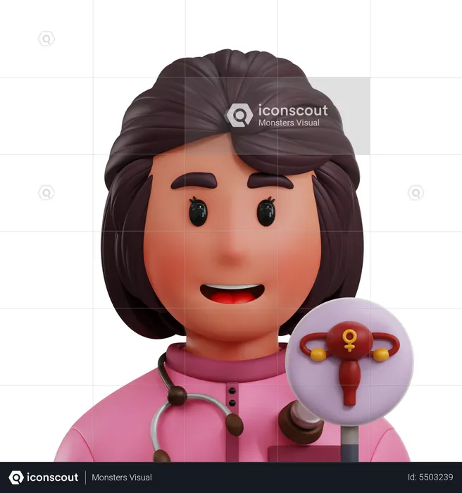 Gynecologist  3D Icon