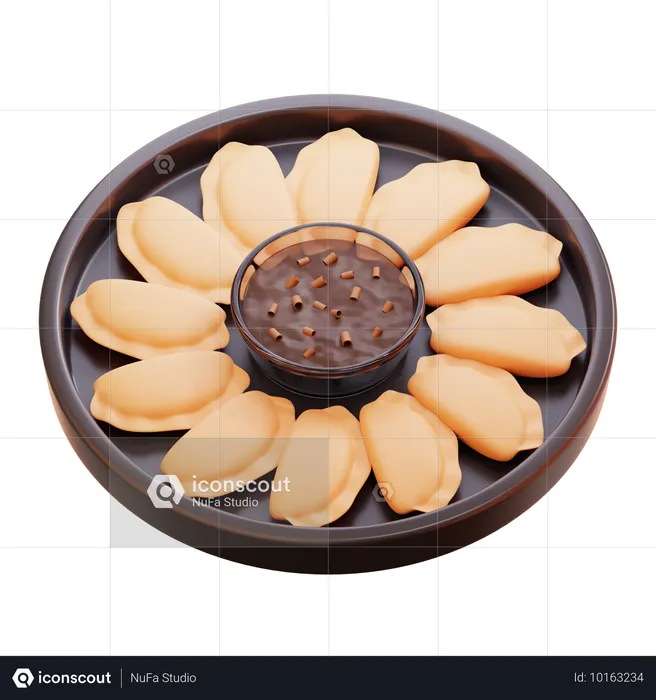 Gyoza  3D Icon