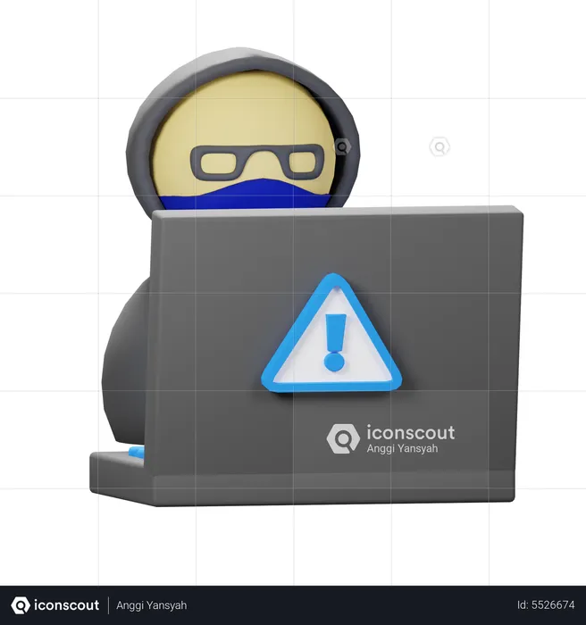 Hacker  3D Icon