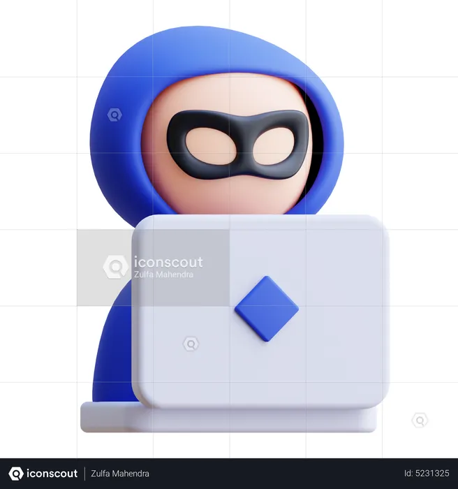 Hacker  3D Icon