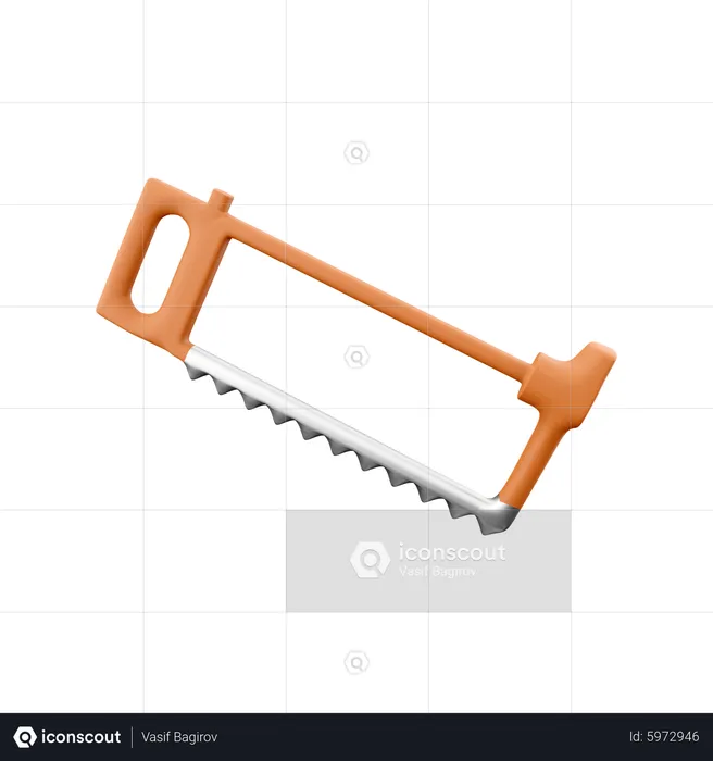 Hacksaw  3D Icon