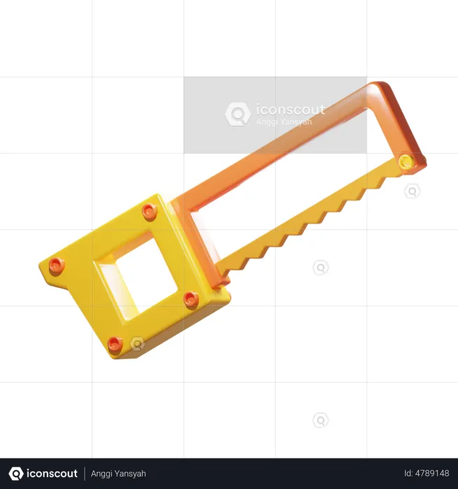 Hacksaw  3D Illustration