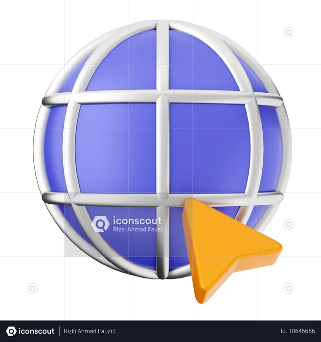 Haga clic en Internet  3D Icon