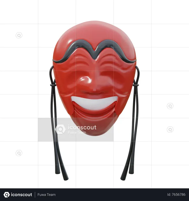 Hahoe Mask  3D Icon