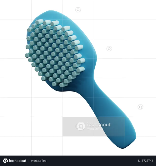 Hair Brush  3D Icon
