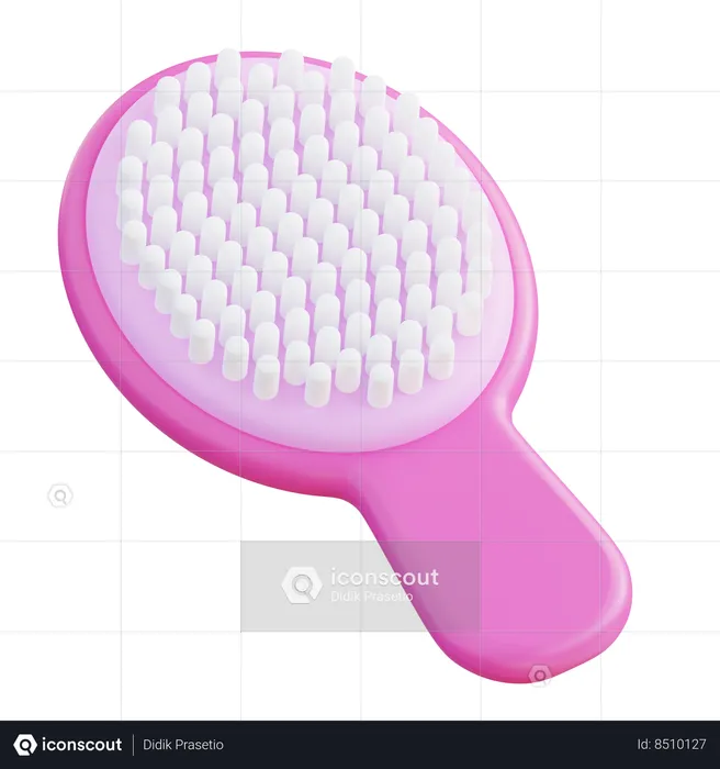 Hair Brush  3D Icon