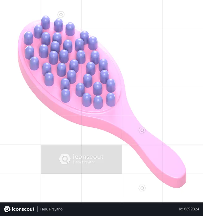 Hair Brush  3D Icon