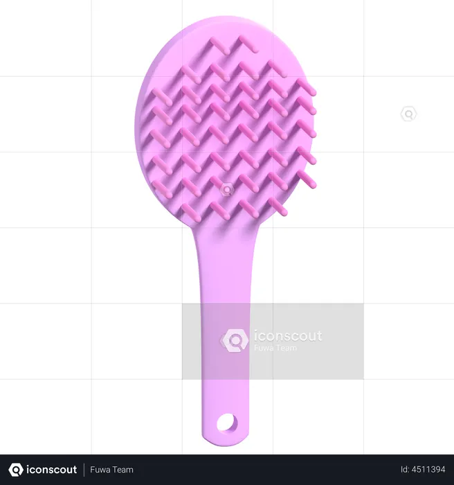 Hair Brush  3D Illustration