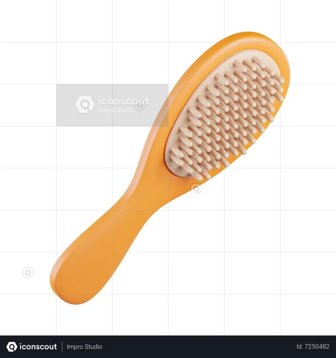 Hair brush  3D Icon