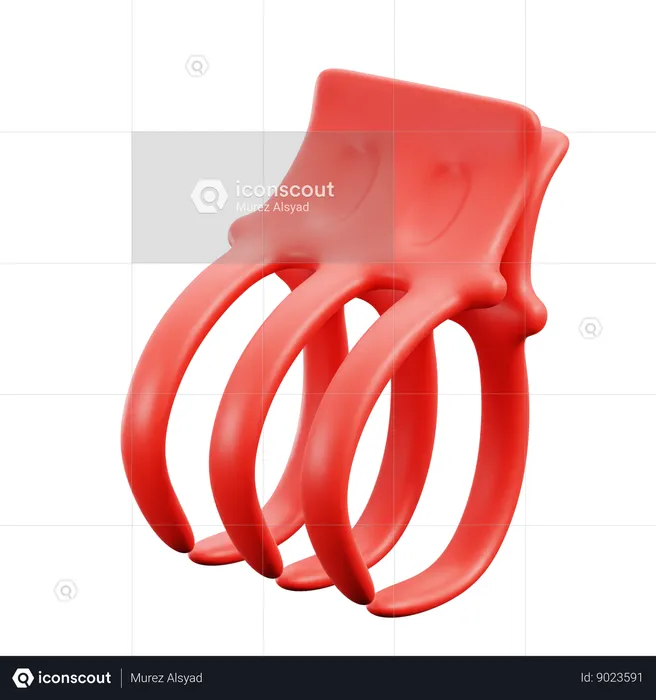 Hair Clamp  3D Icon