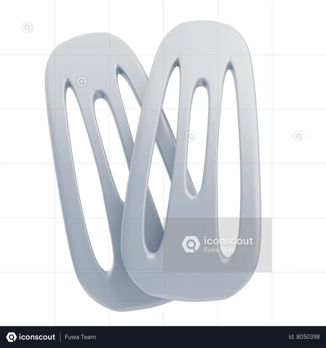 Hair Clips  3D Icon