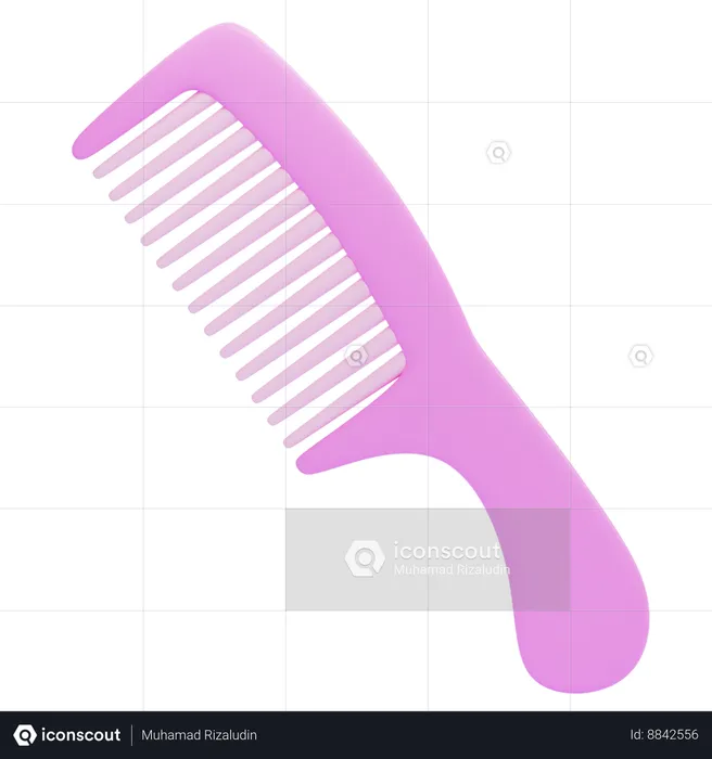 Hair comb  3D Icon