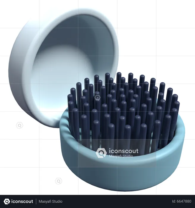 Hair Comb  3D Icon