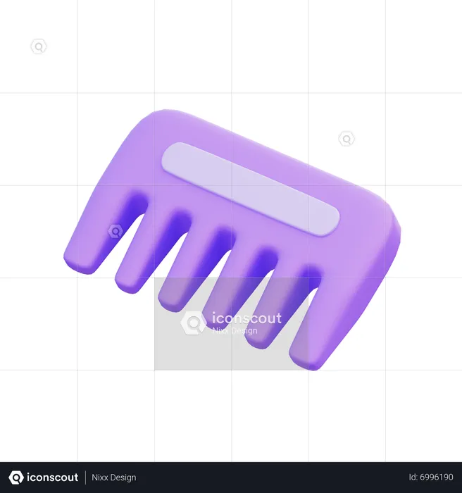 Hair Comb  3D Icon