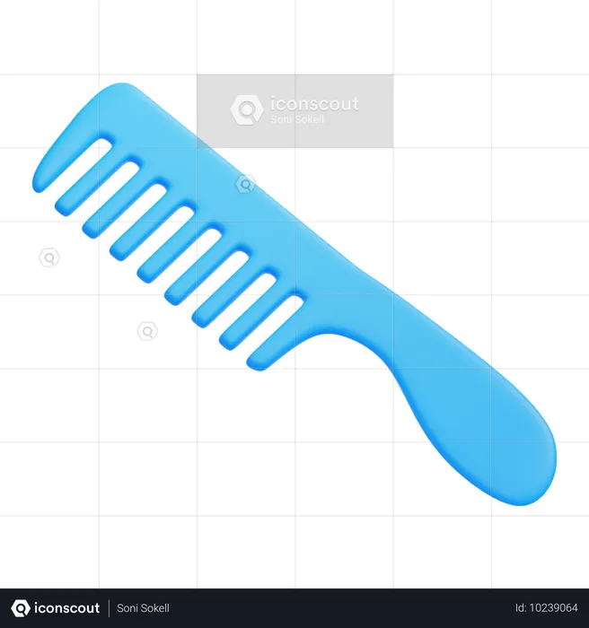 Hair Comb  3D Icon