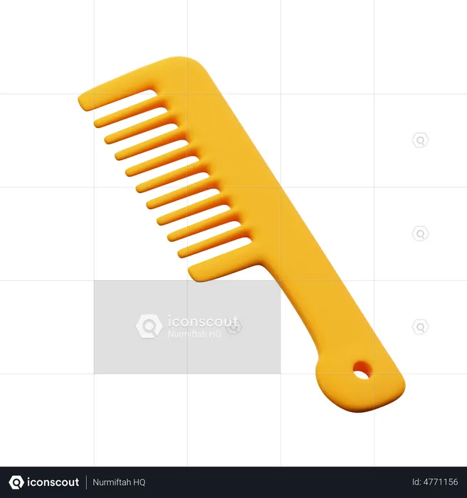 Hair Comb  3D Illustration