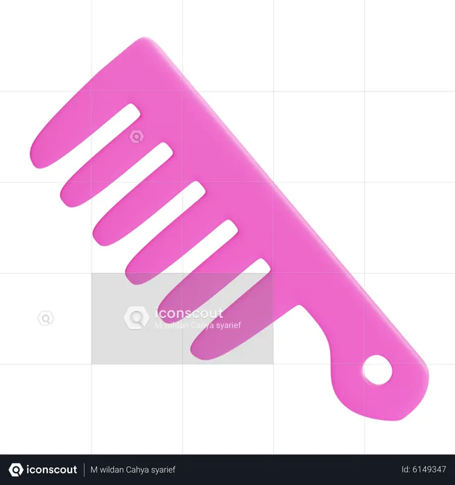 HAIR COMB  3D Icon