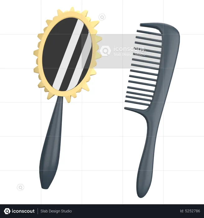 Hair Combs  3D Icon