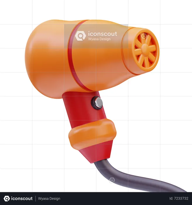 Hair Drayer  3D Icon