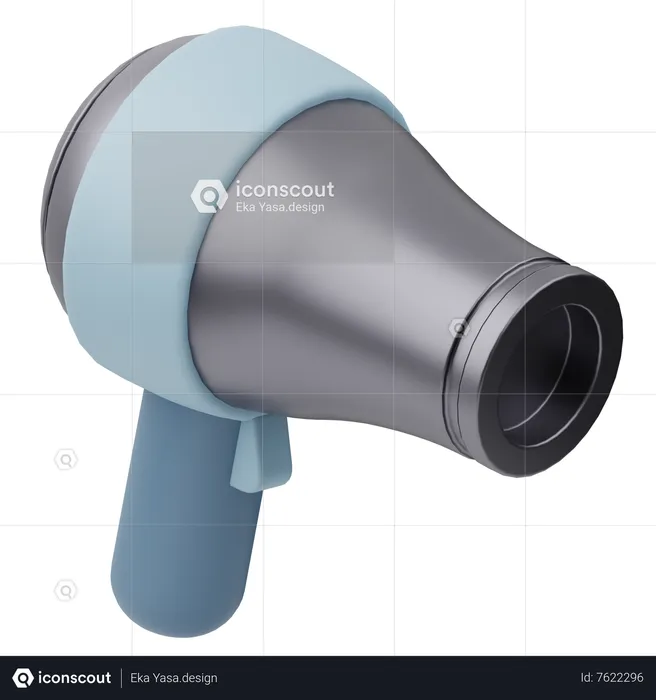 Hair Dryer  3D Icon