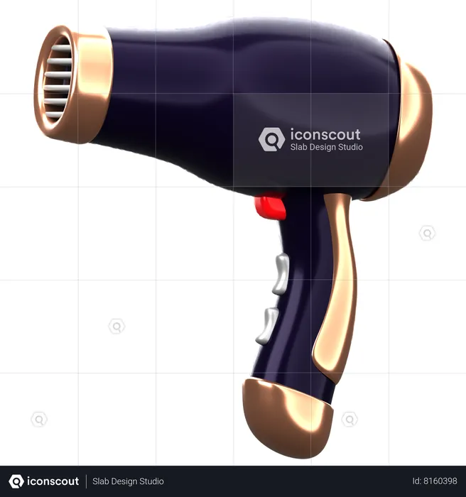 Hair Dryer  3D Icon