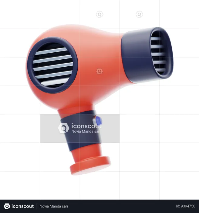 Hair Dryer  3D Icon