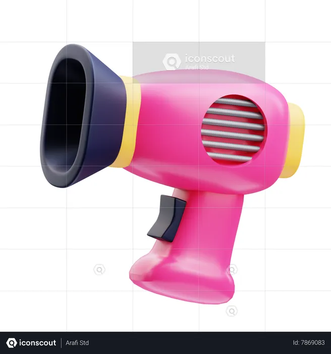 Hair Dryer  3D Icon