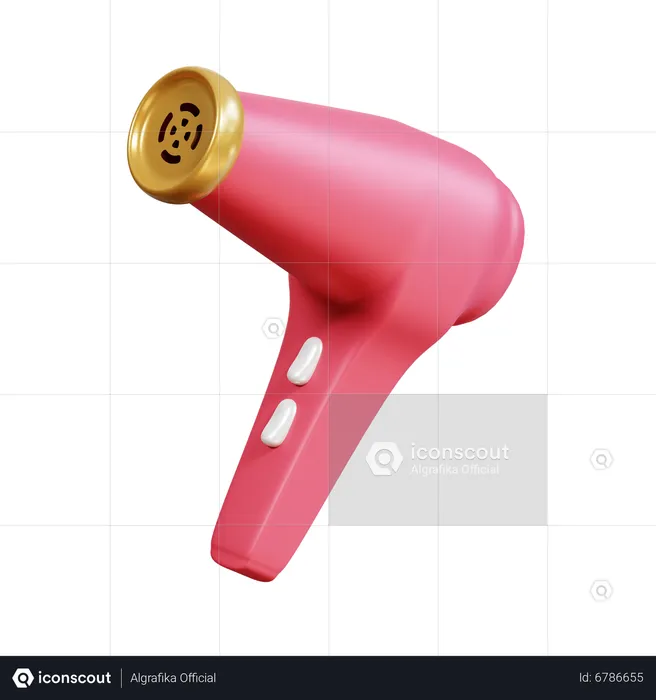 Hair Dryer  3D Icon