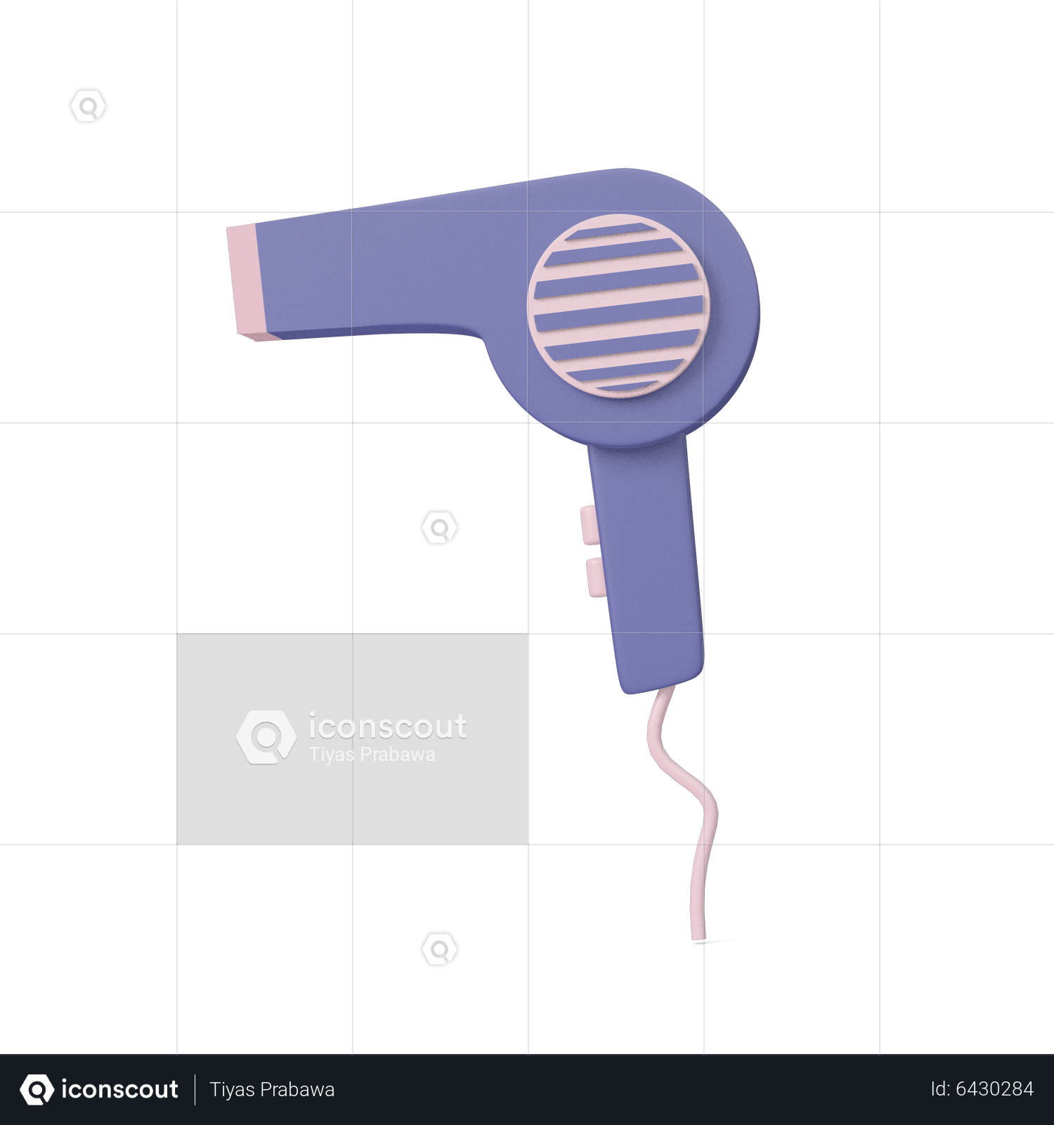 3D Hair Dryer Isolated Object With High Quality Render 12916340 PNG