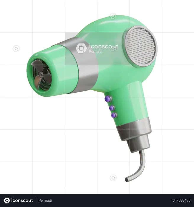 Hair Dryer  3D Icon