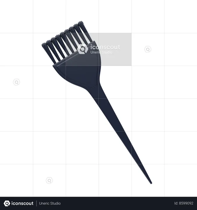 Hair Dye Brush  3D Icon