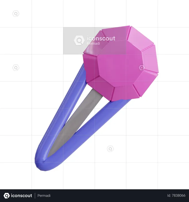 Hair Pin  3D Icon