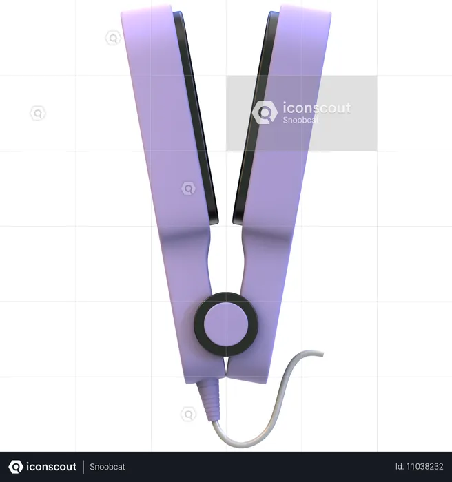 Hair Straightener  3D Icon