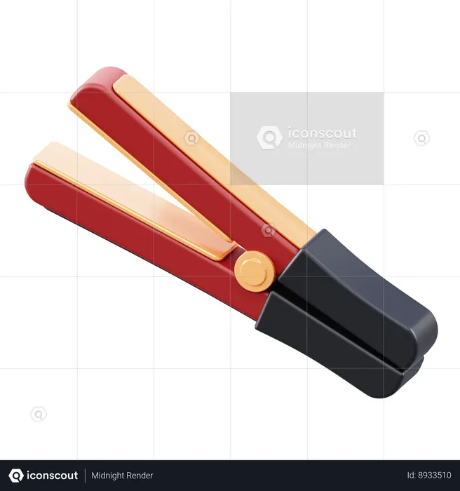 Hair Straightener  3D Icon