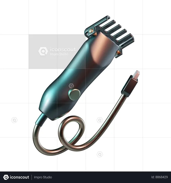 Hair Trimmer  3D Icon