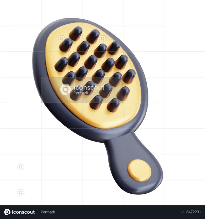 Hairbrush  3D Icon