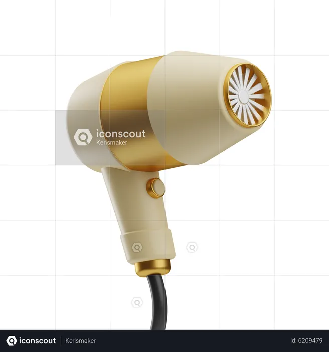 Hairdryer  3D Icon