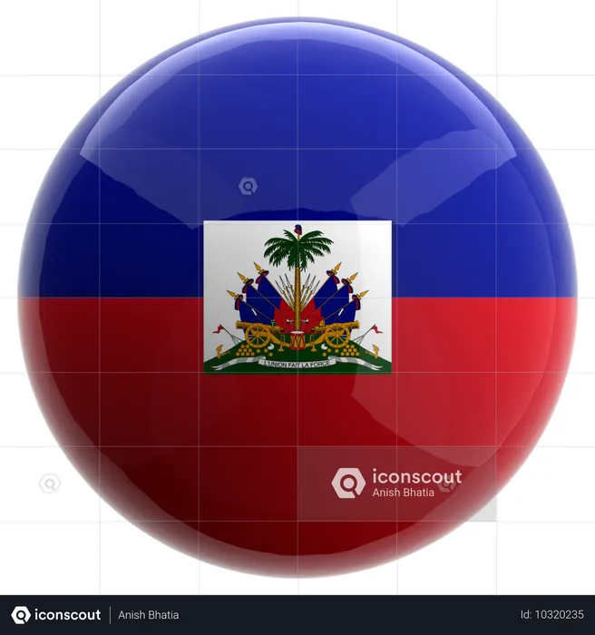 Haïti Flag 3D Icon