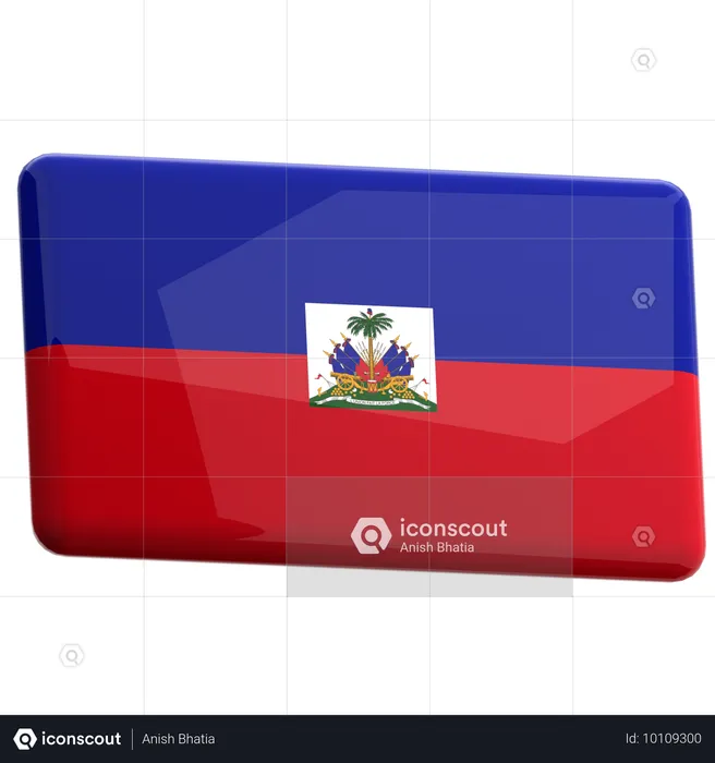 Haiti Flag 3D Icon